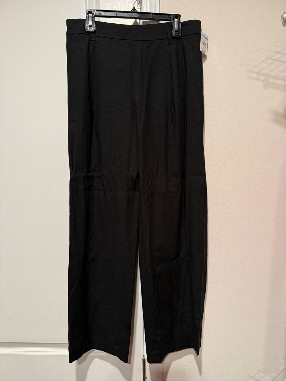 New Vince Black Linen Pants size Large